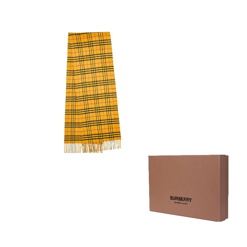 

Вязаный шарф Unisex Yellow Burberry, желтый