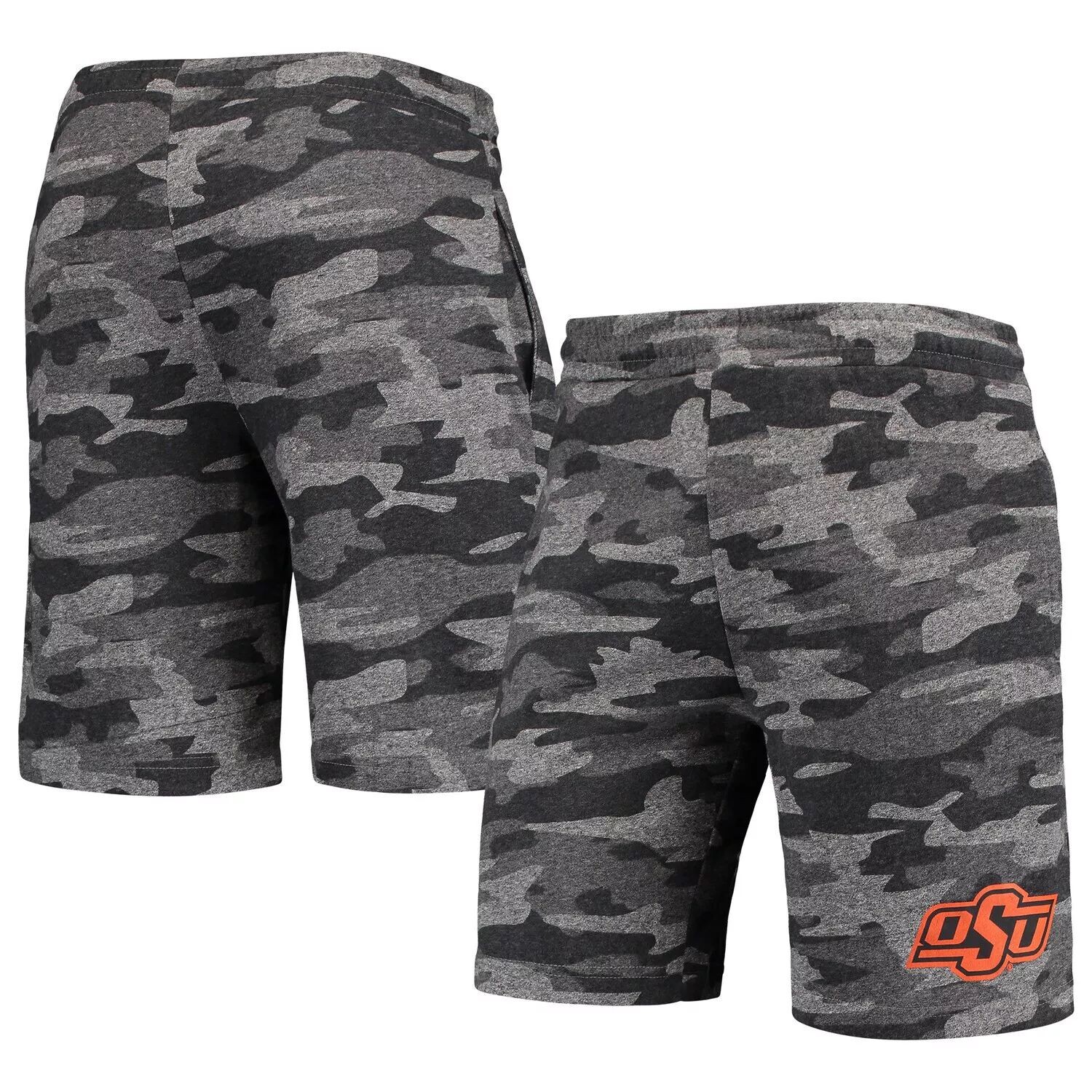 

Мужские шорты Concepts Sport Угольно-Серый Oklahoma State Cowboys Camo Backup Terry Jam Lounge Shorts