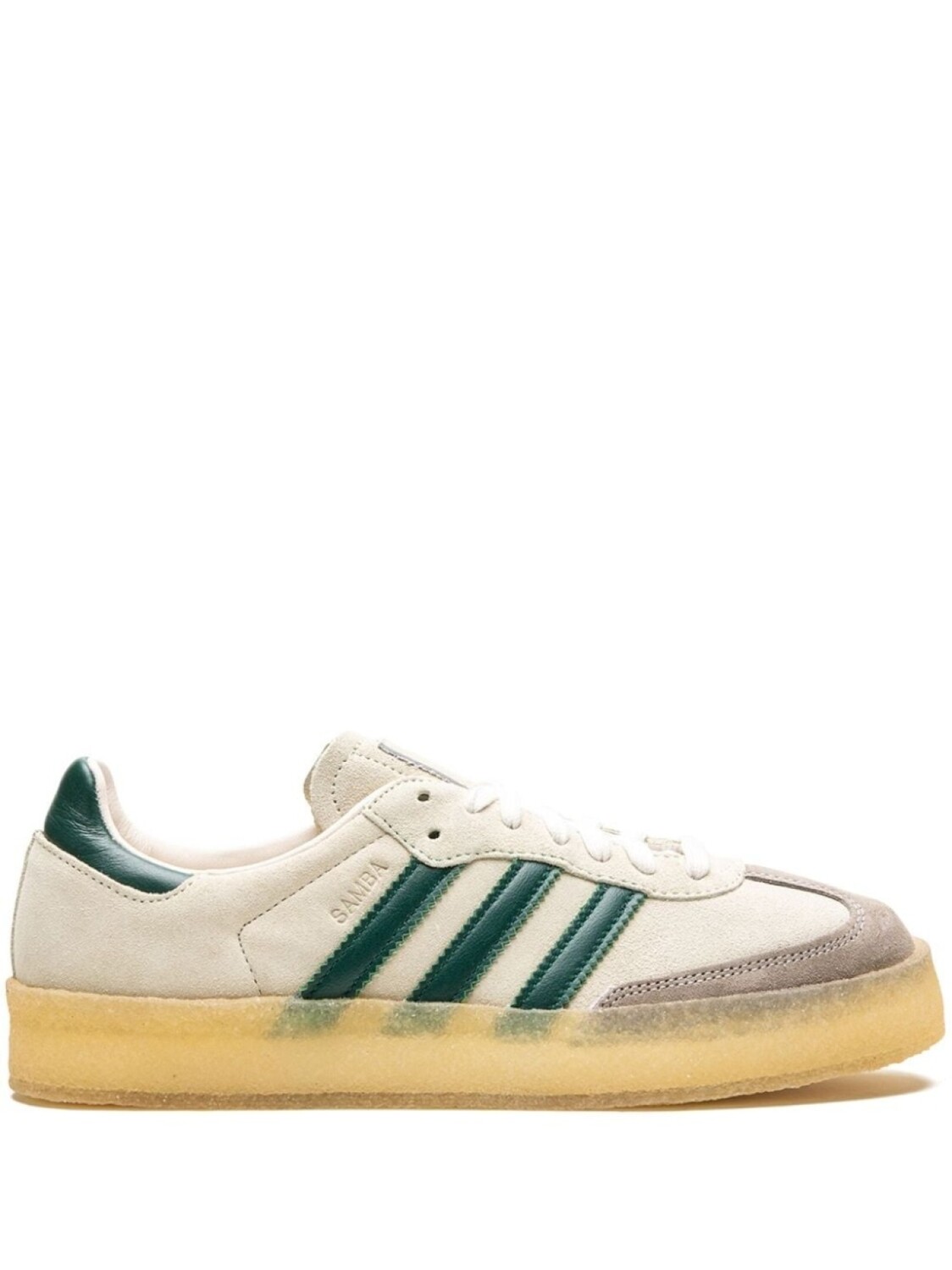

Кроссовки Adidas x Kith x Clarks Samba 8th Street, белый/зеленый/желтый