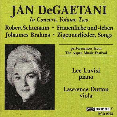 

CD диск Schumann / Brahms / Degaetani / Luvisi: Jan Degaetani in Concert 2