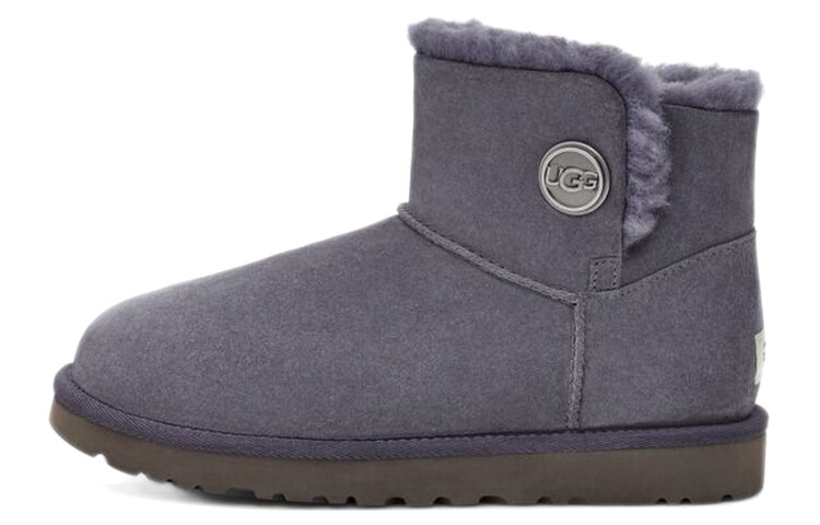 Угги женские UGG Mini Bailey Snaps, серо-фиолетовый