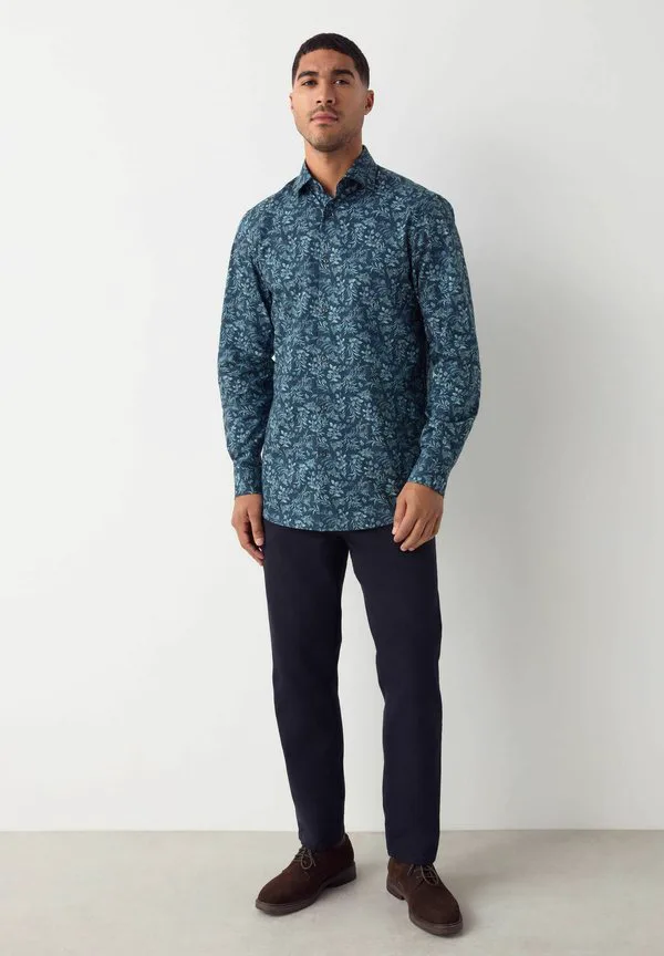 Рубашка с длинными рукавами и принтом, прямого кроя. Next, Navy Floral Print — фото 2