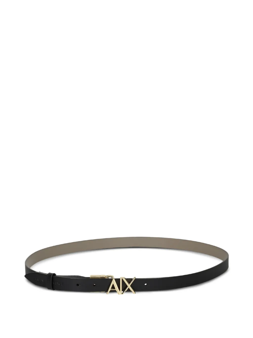 

Кожаный ремень с логотипом Armani Exchange, черный