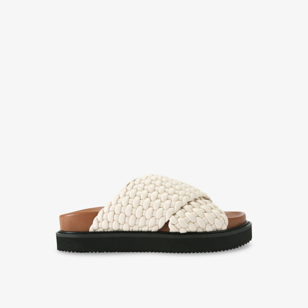 

Босоножки Rosella из искусственной кожи с плетением на платформе Kg Kurt Geiger, белый