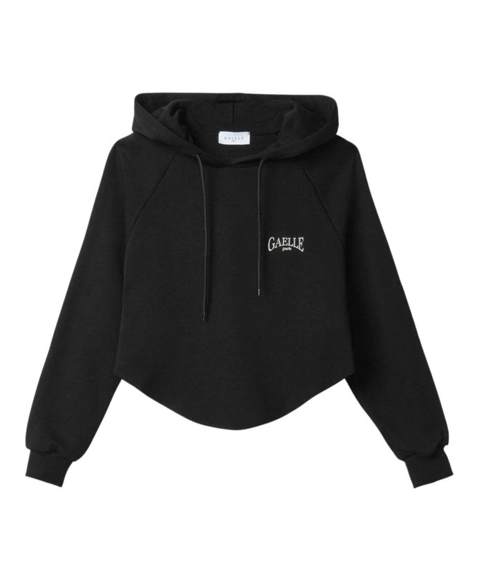 

Черная круглая толстовка с логотипом спереди Gaã«Lle Paris, черный