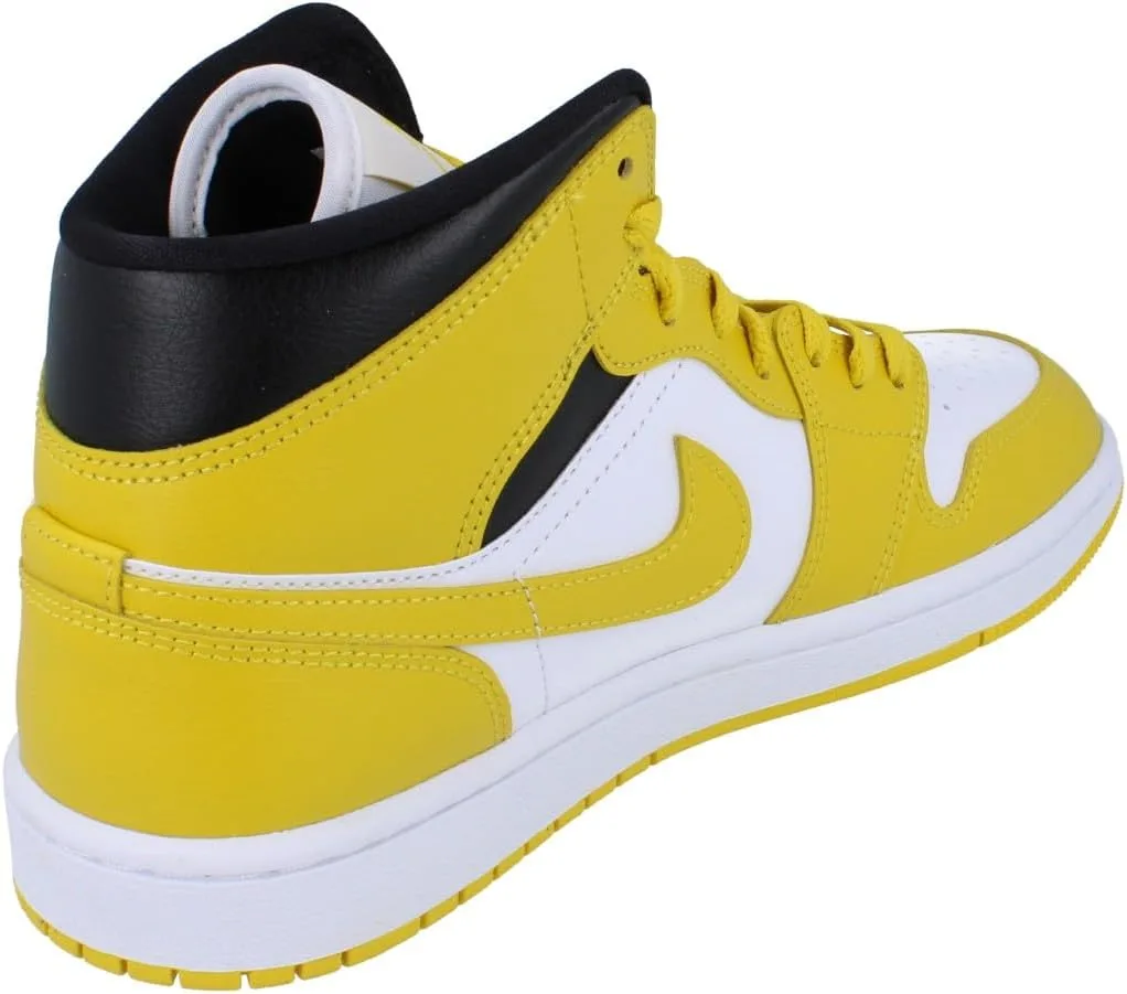Кроссовки Nike AIR Jordan 1 MID, мужские баскетбольные кроссовки, разноцветные (красный/черный-белый 610), размер 49,5 EU (14 UK) — фото 3