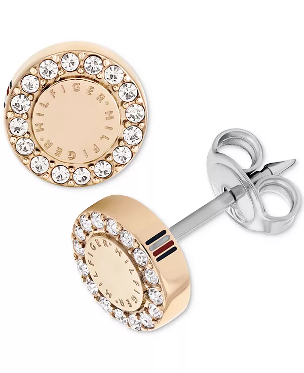 

Серьги-Гвоздики с кристальным логотипом Tommy Hilfiger, carnation