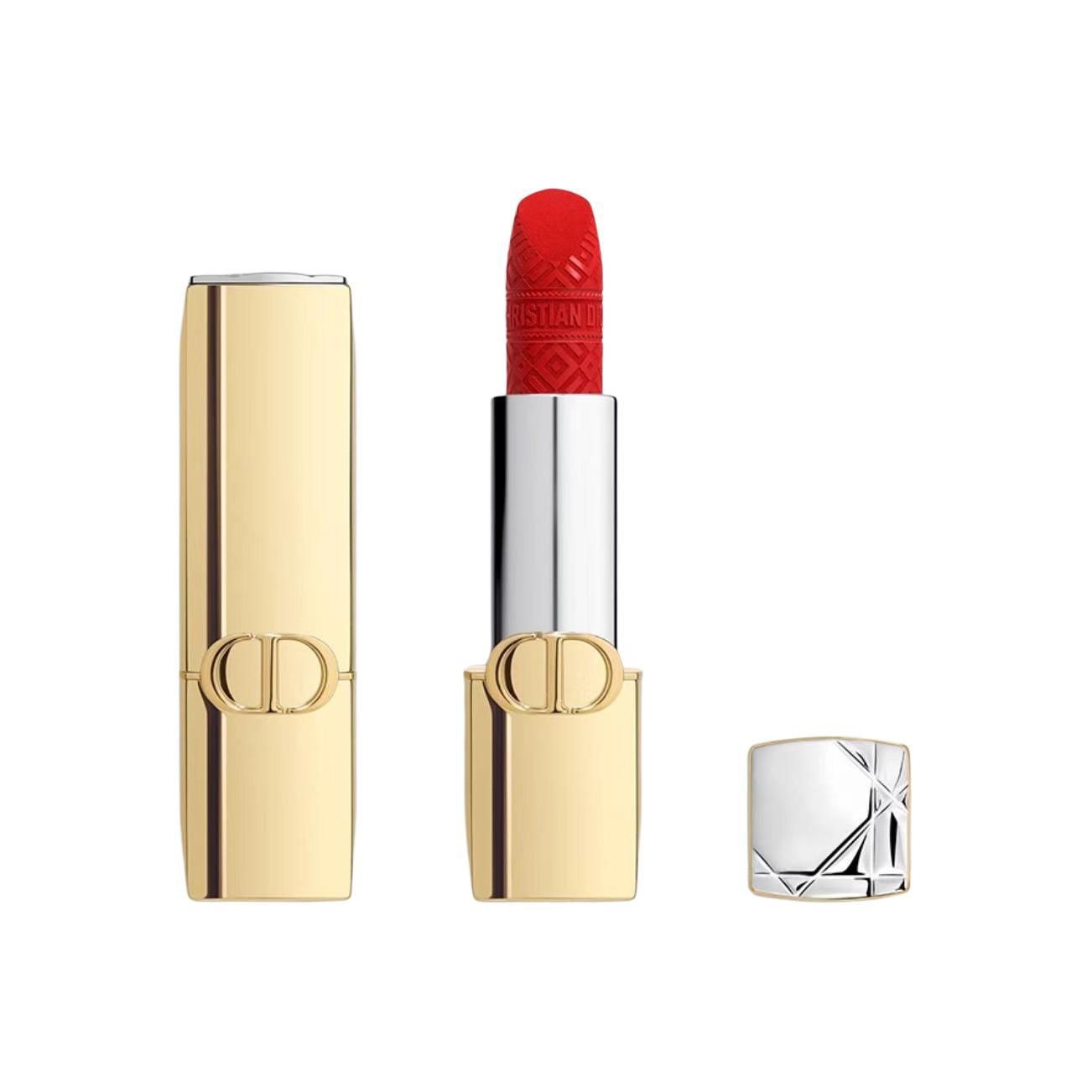 

DIOR Бархатная помада vivid blue gold, легко растушевывается, натуральный оттенок