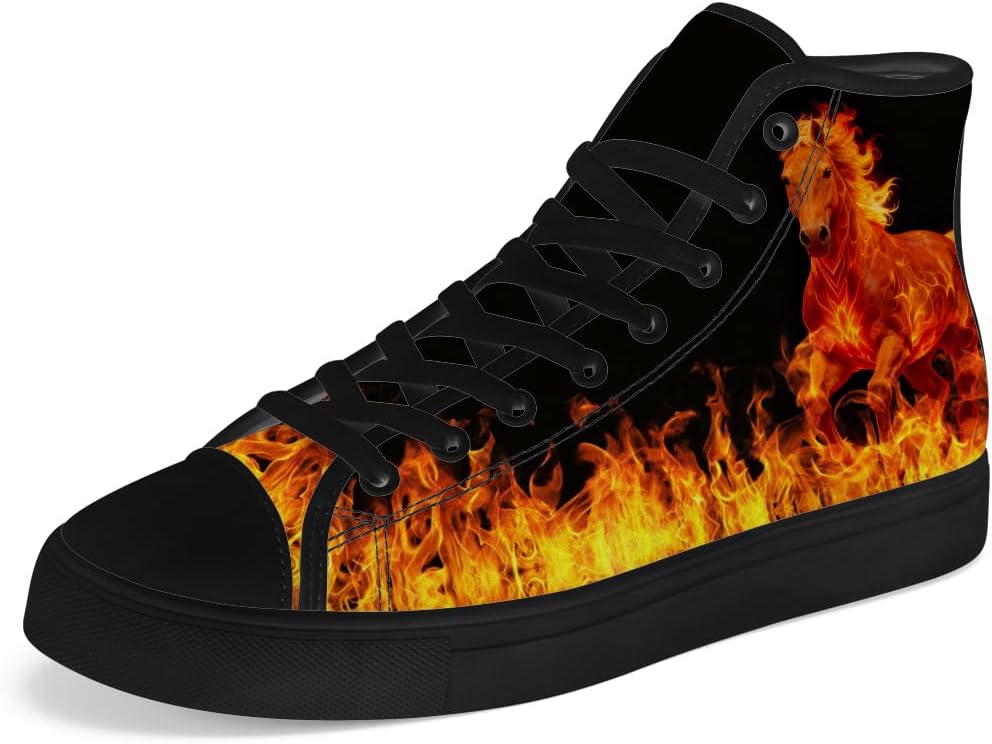 

Мужские и женские высокие кеды из холста с шнуровкой, повседневная обувь Chebing, красный