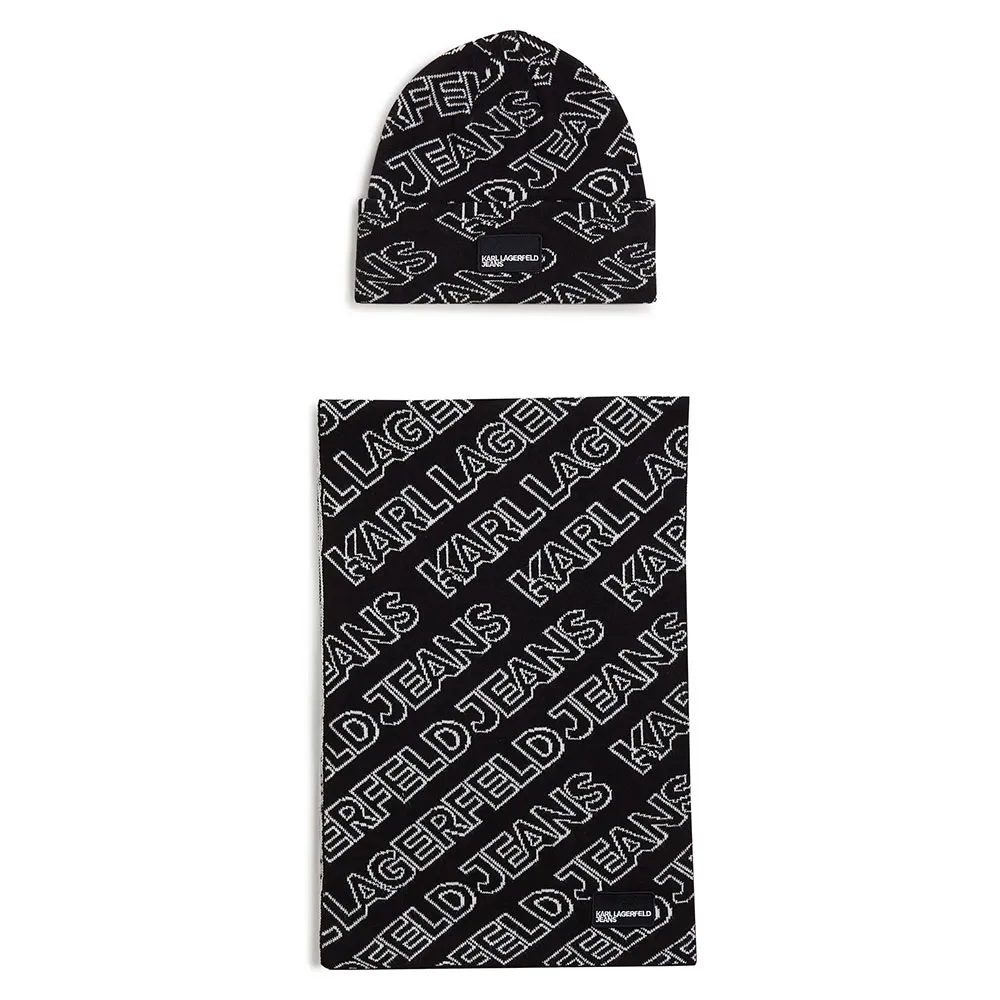 

Karl Lagerfeld Jeans A4W33074 Monogram GP beanie, черный