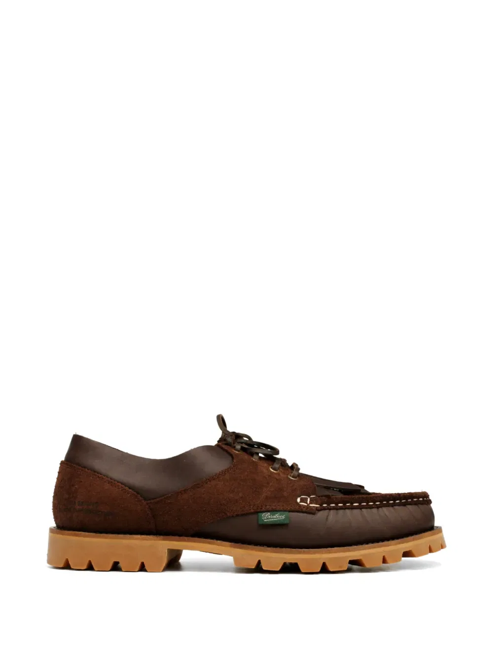 Туфли-дерби с бахромой Paraboot, коричневый