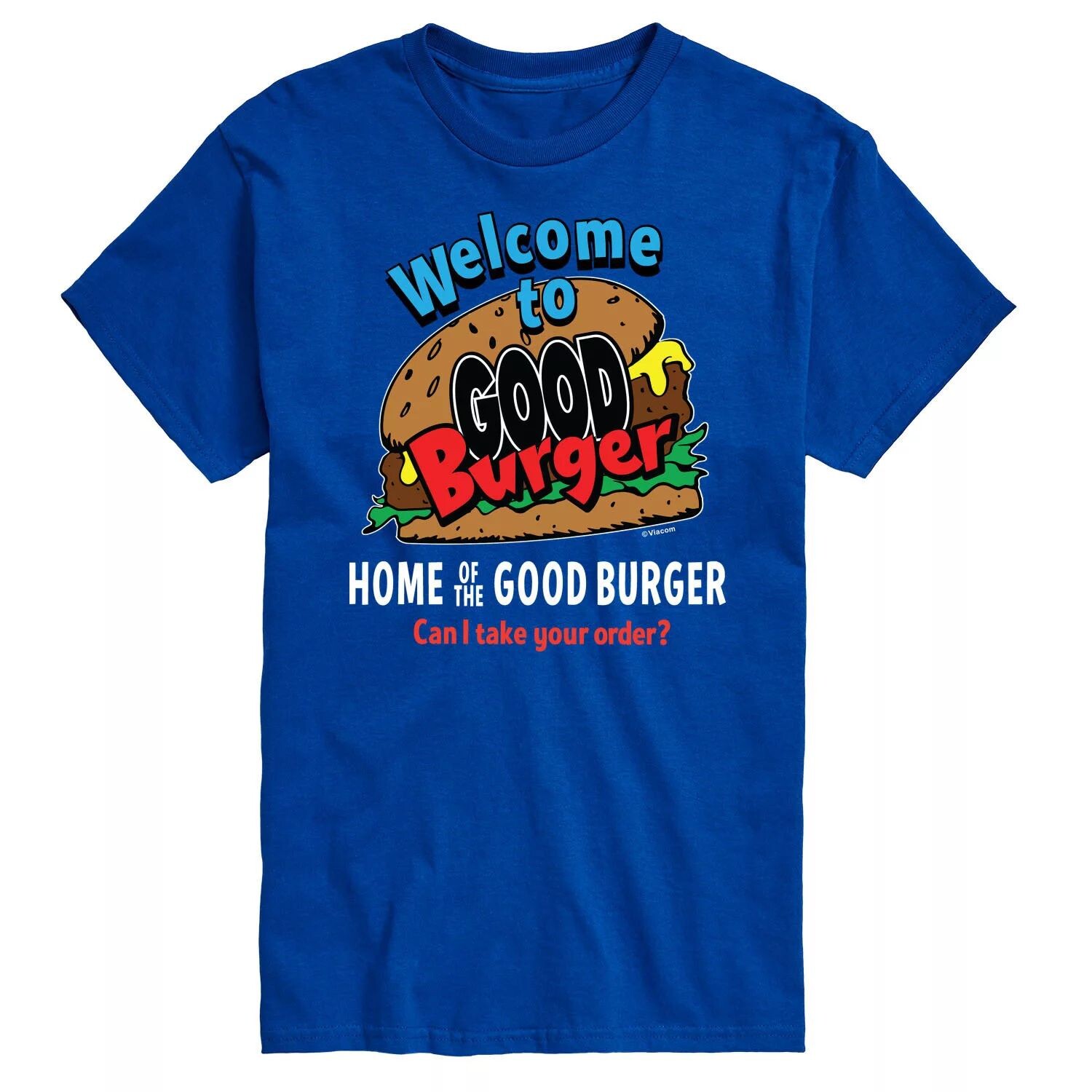 

Футболка Big & Tall Good Burger Welcome с графическим рисунком License, синий