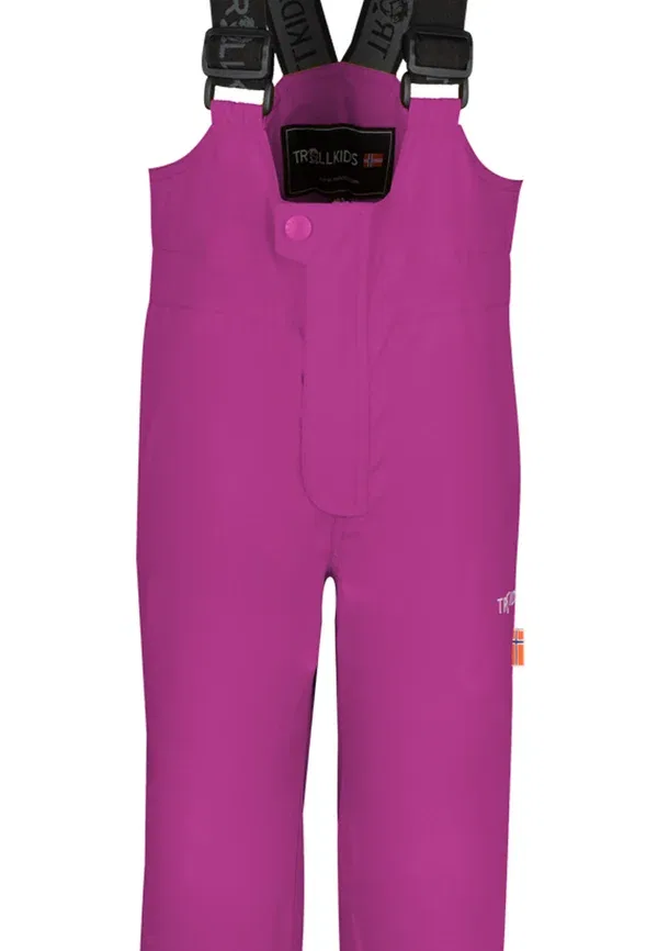 Брюки дождевые непромокаемые Trollkids, цвет огненная ягода — фото 3