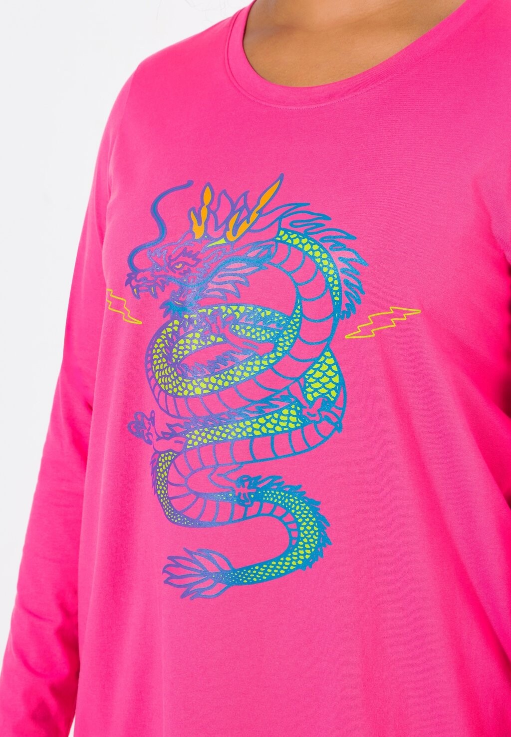 

Топ с длинными рукавами DRAGON PATTERN Angel of Style, розовый