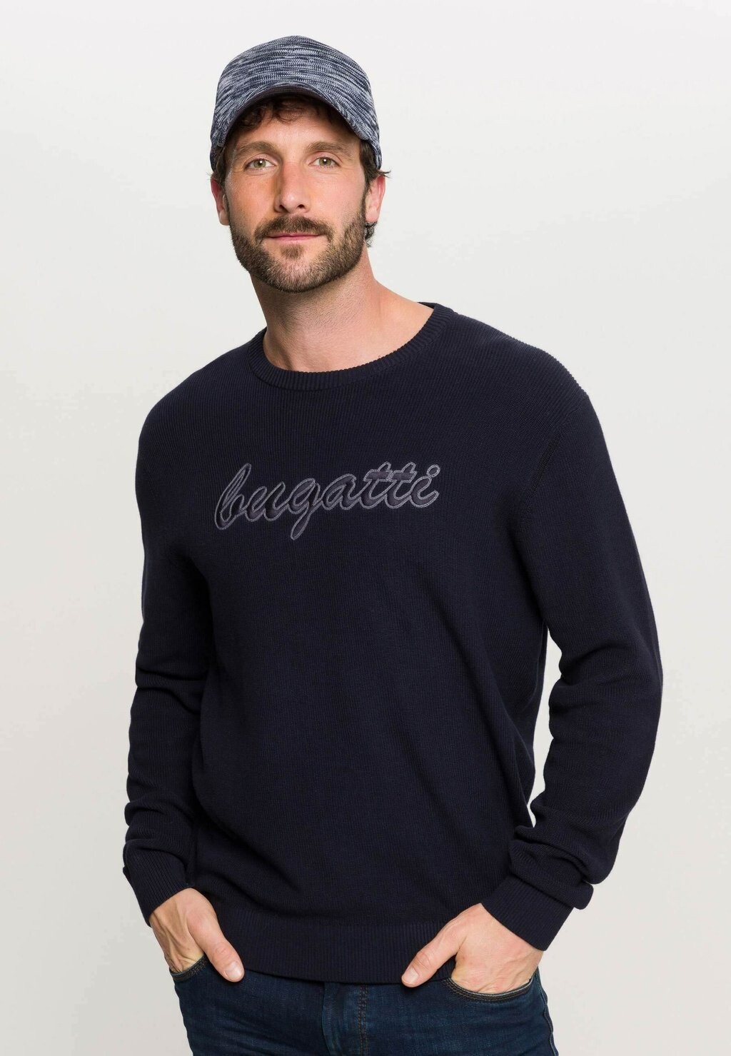 

Бейсболка OMBRE FLATCAP bugatti, синий