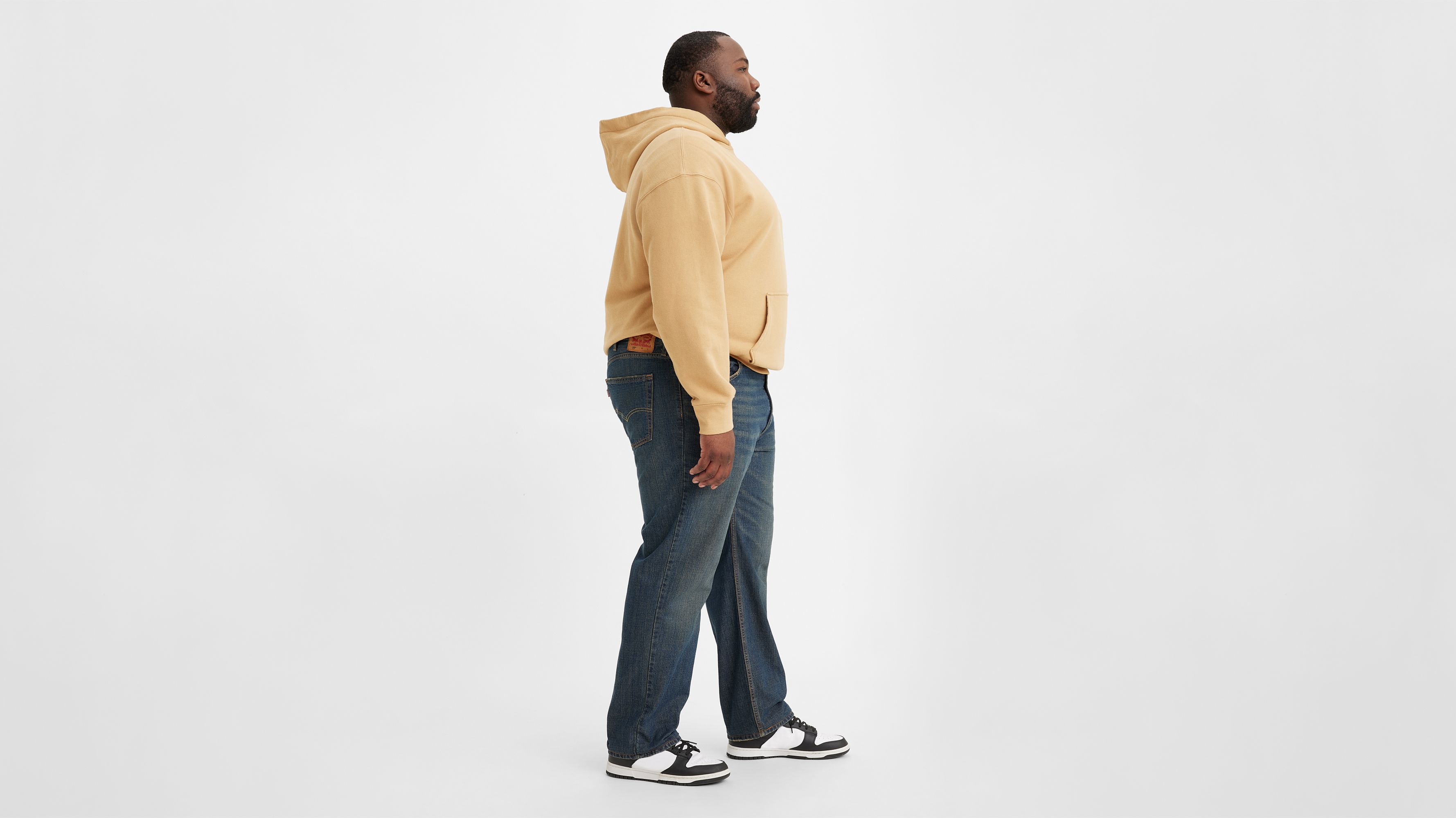 

559 Свободные прямые мужские джинсы (для больших и высоких) Levi's, цвет Range - Medium Wash - Non Stretch
