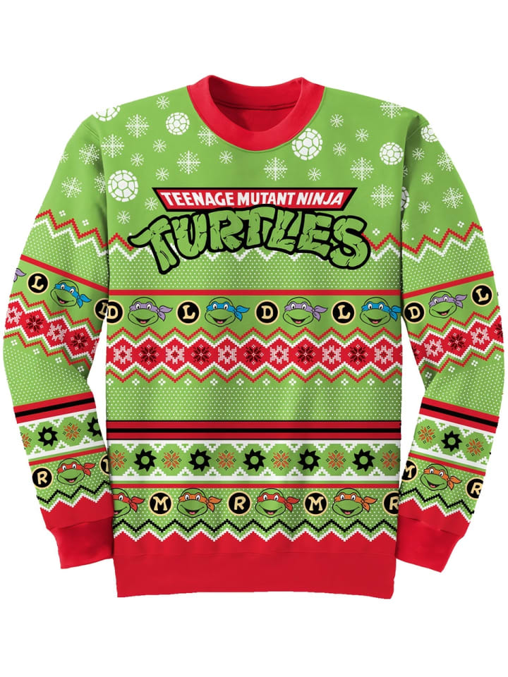 

Teenage Mutant Ninja Turtles Пуловер "Ldrm Repeat Jumper" зеленого цвета