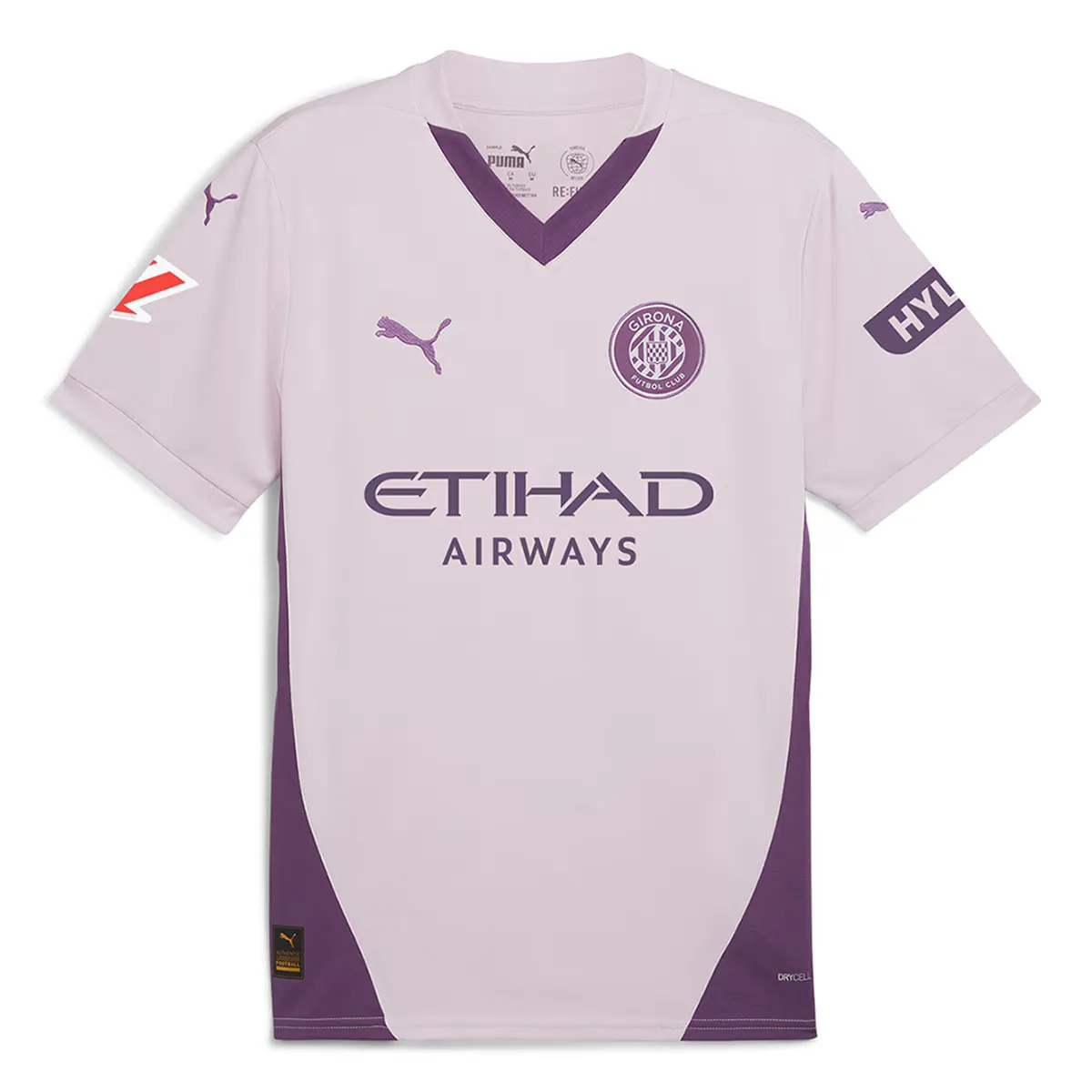 

Girona FC 2024-2025 Puma 3rd Kit Детская футболка, цвет Rosa