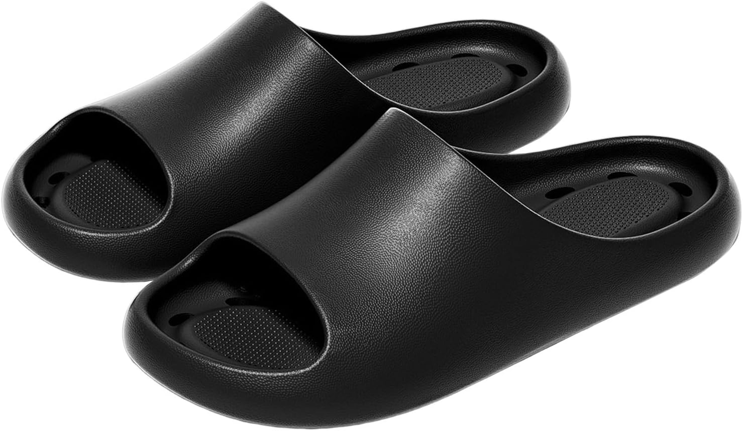 

Душевые шлепанцы для женщин и мужчин, массажные шлепанцы для бассейна, мягкие амортизирующие антискользящие шлепанцы, комфортные тапочки-подушки Generic, черный