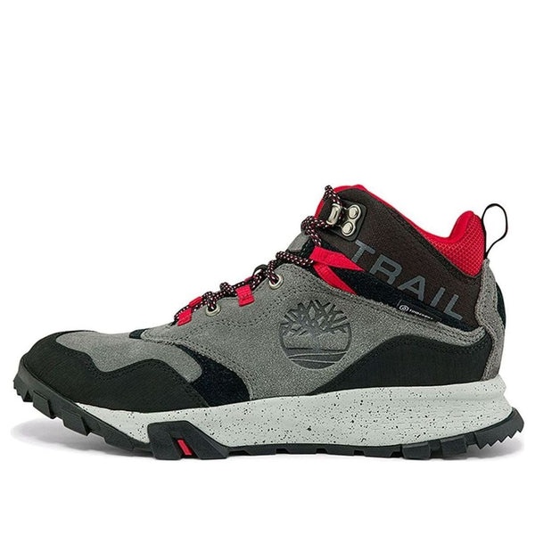 

Кроссовки garrison trail 'dark gray black red' Timberland, серый