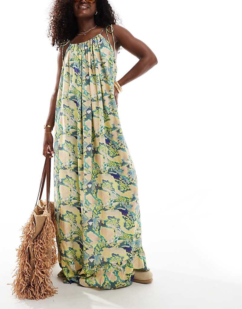 

ASOS DESIGN – 2013 Платье макси с открытыми плечами из фиолетовой кожи