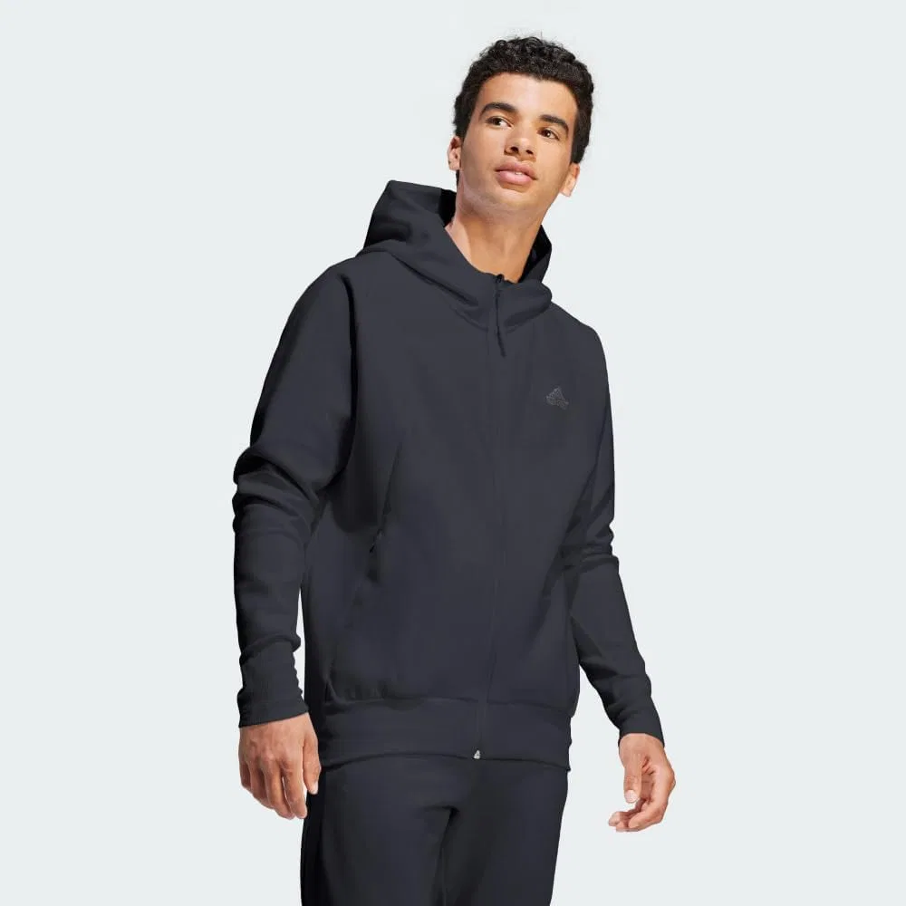 Мужская спортивная куртка adidas Zne Premium на молнии с капюшоном — фото 2