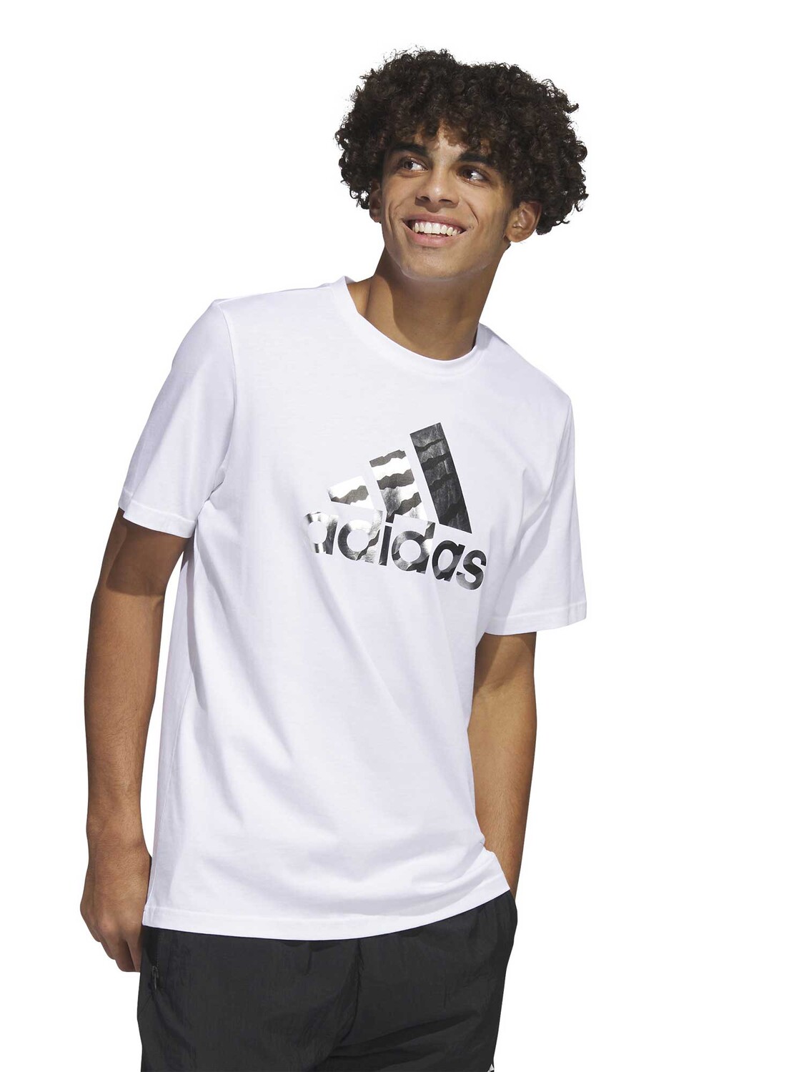 

Футболка Adidas Sportswear Power Logo Foil, белый