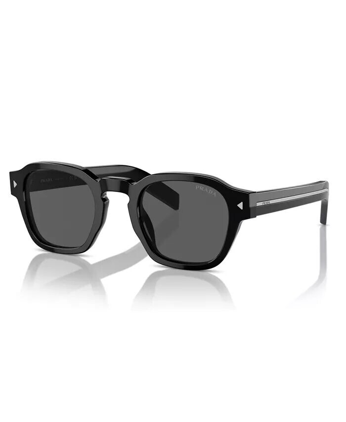 

Круглые мужские солнцезащитные очки PR A16S PRADA, черный