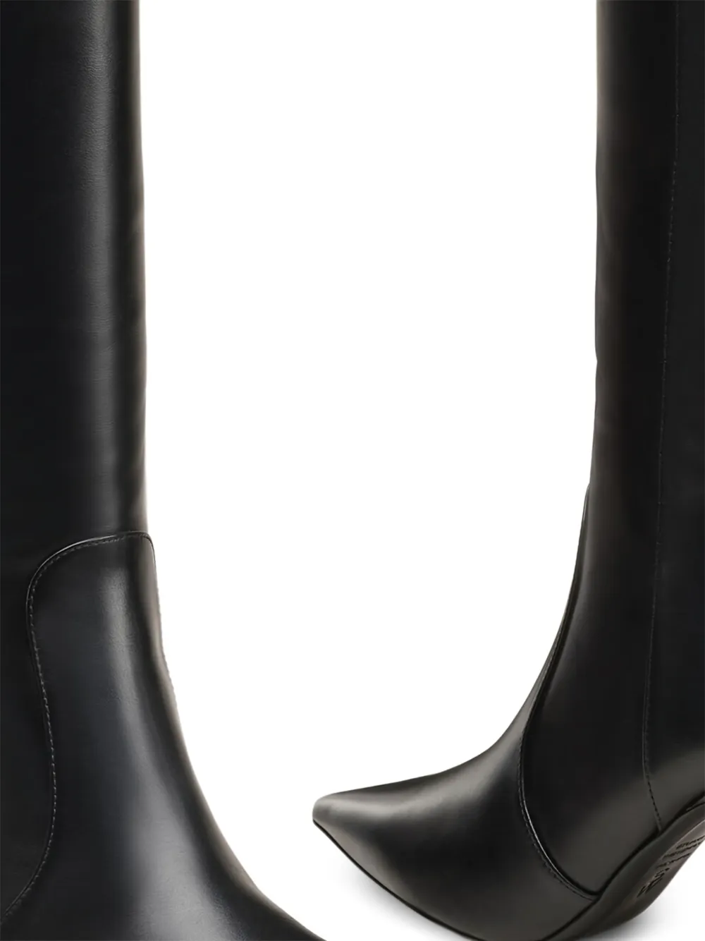 Ботильоны Vinnie с острым носком и молнией, каблук 85 мм Stuart Weitzman, черный — фото 4