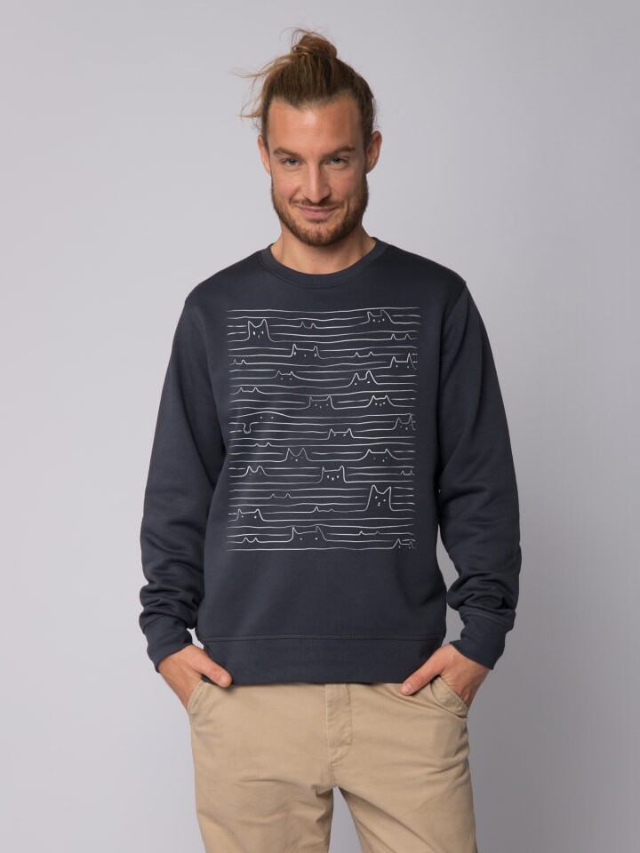 

Толстовка wat Apparel Doodle Cats, цвет india ink grey