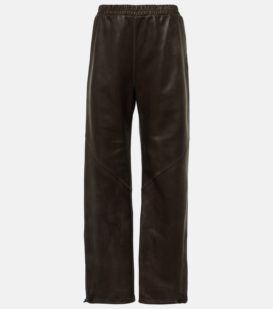 

Спортивные брюки из тисненой кожи Acne Studios, Brwon