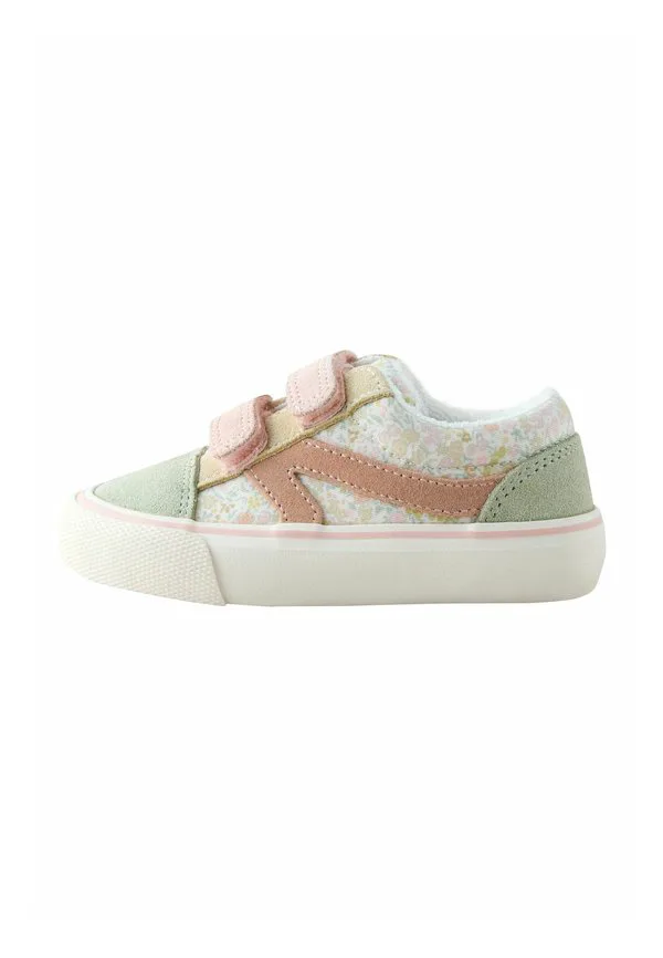 Стандартная посадка, детские туфли на липучках Next, Sage Green Floral — фото 2