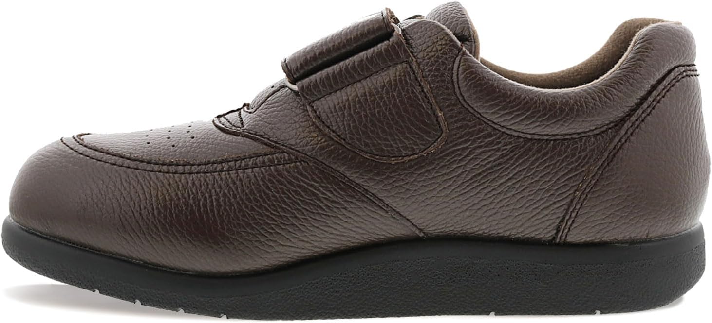 Комфортные терапевтические кожаные повседневные туфли Drew Men's Navigator II с увеличенной глубиной, коричневый — фото 4