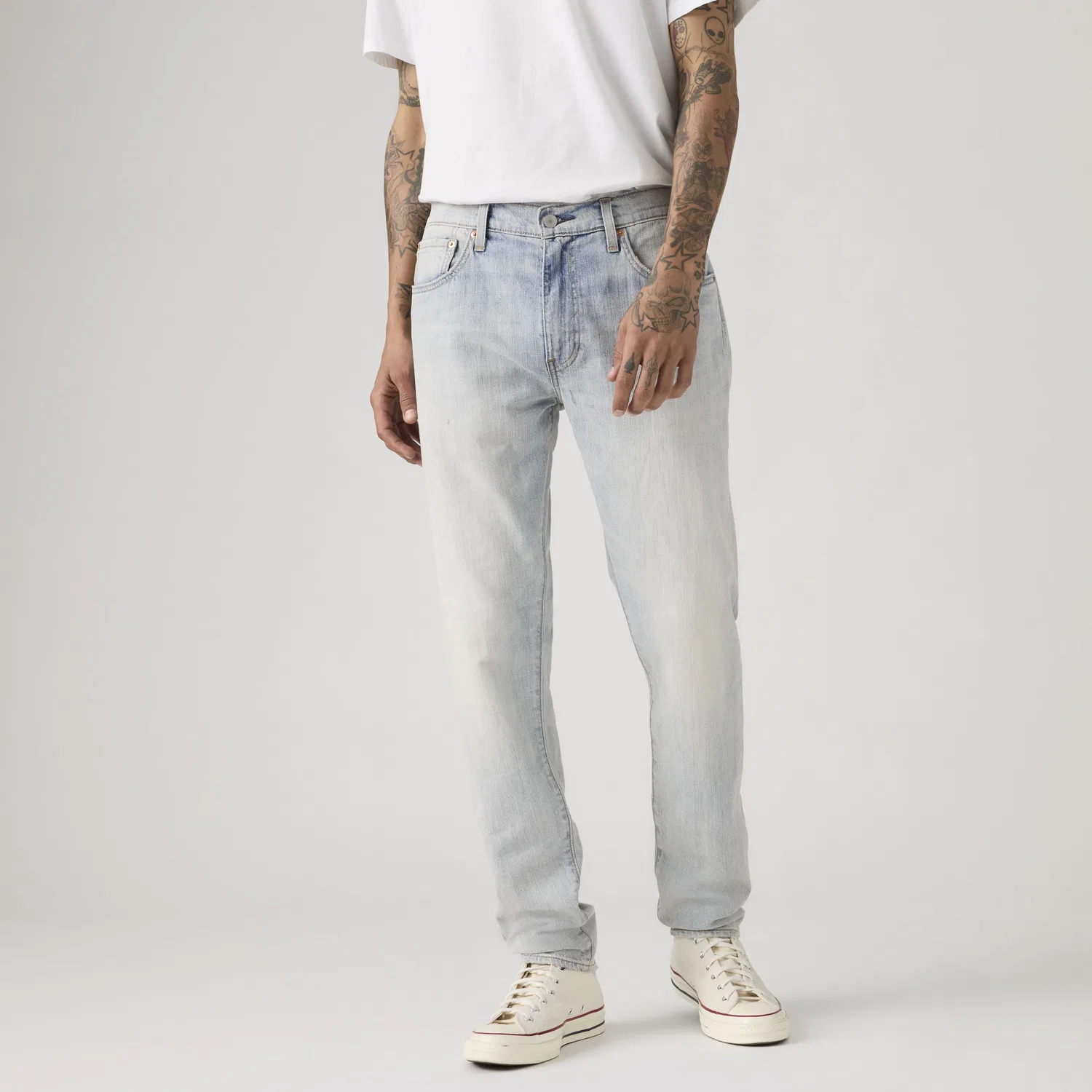 Мужские джинсы 512 Slim Taper из льняной ткани и денима, легкие Levi's, Light Wash — фото 2