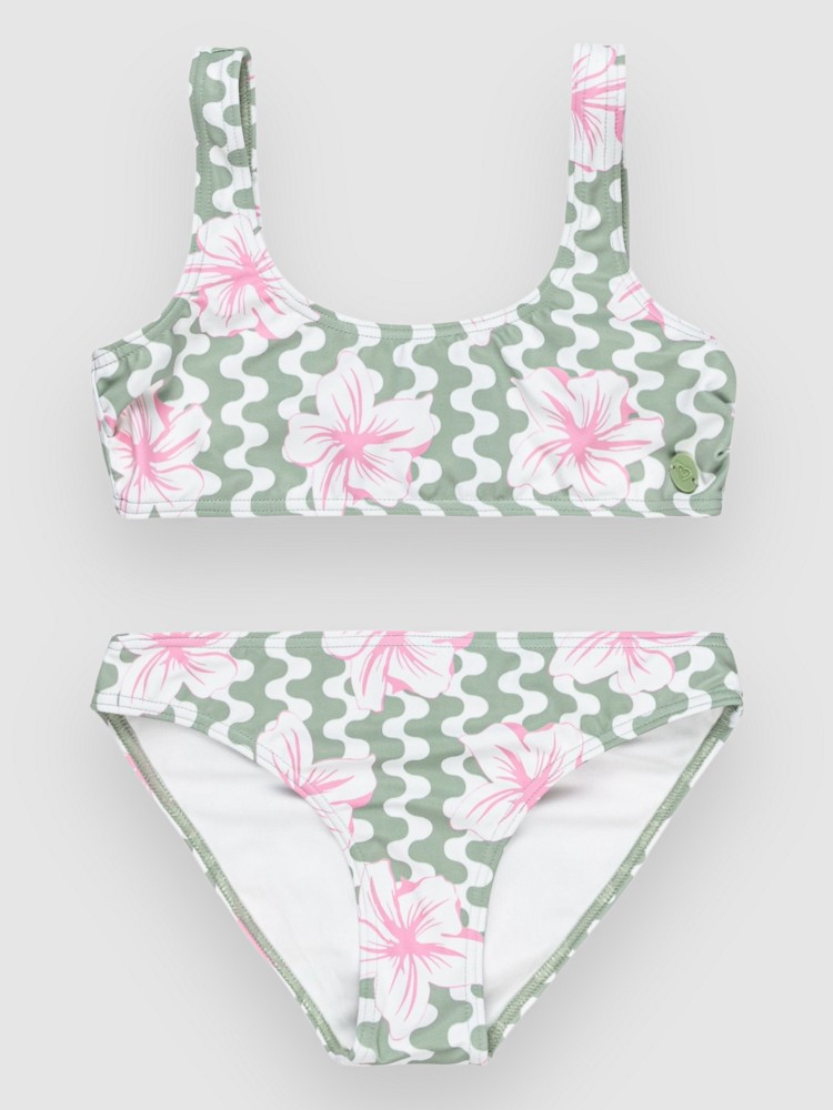 Комплект бикини Roxy Party Waves Kids Bikini Set, basil party waves rg