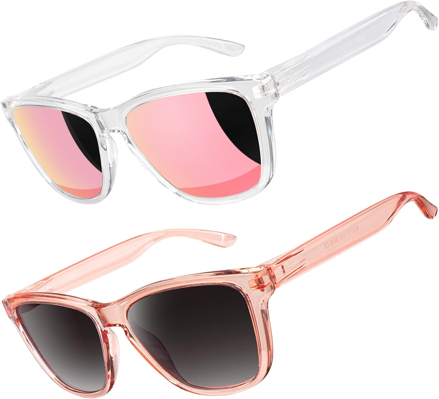 

Поляризованные солнцезащитные очки LINVO, TR90, UV400, для вождения, рыбалки, гольфа. Цвета: B Clear Frame | Pink Mirrored Lens + Transparent Pink Frame | Grey Gradient Lens