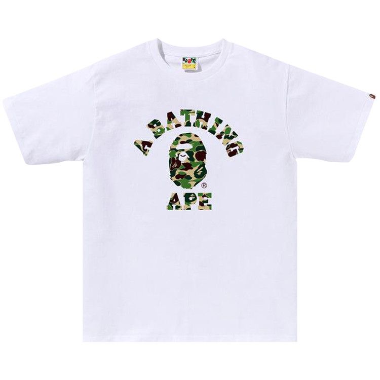 

Футболка BAPE ABC Camo College Tee, White/Green