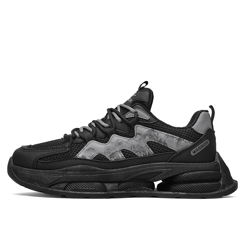 

WARRIOR Массивные кроссовки унисекс низкие серо-черные, цвет Black Gray