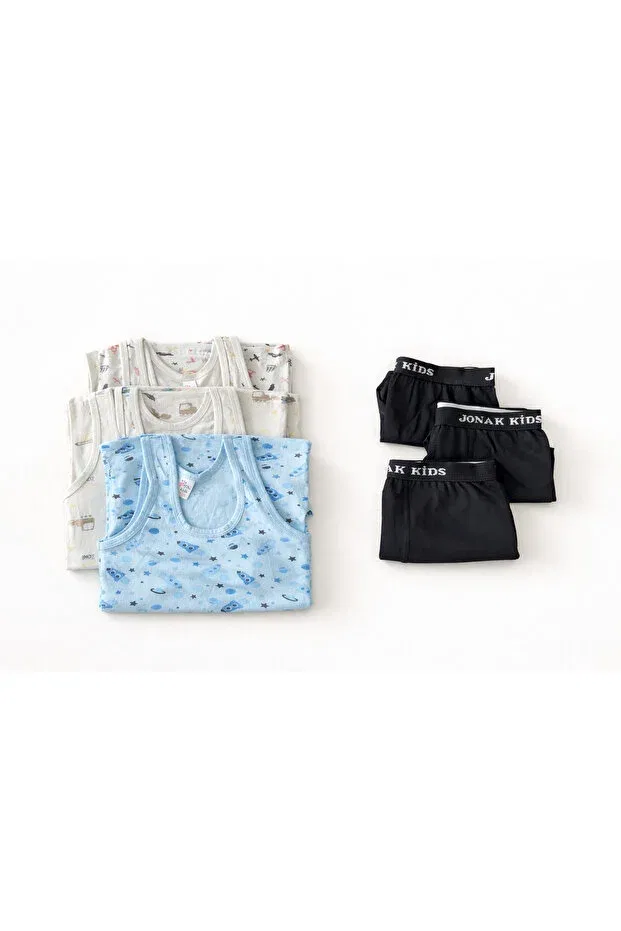 Детский комплект боксеров для мальчиков с принтом 3-Piece Süsen Lingerie, Three-Piece Set — фото 3