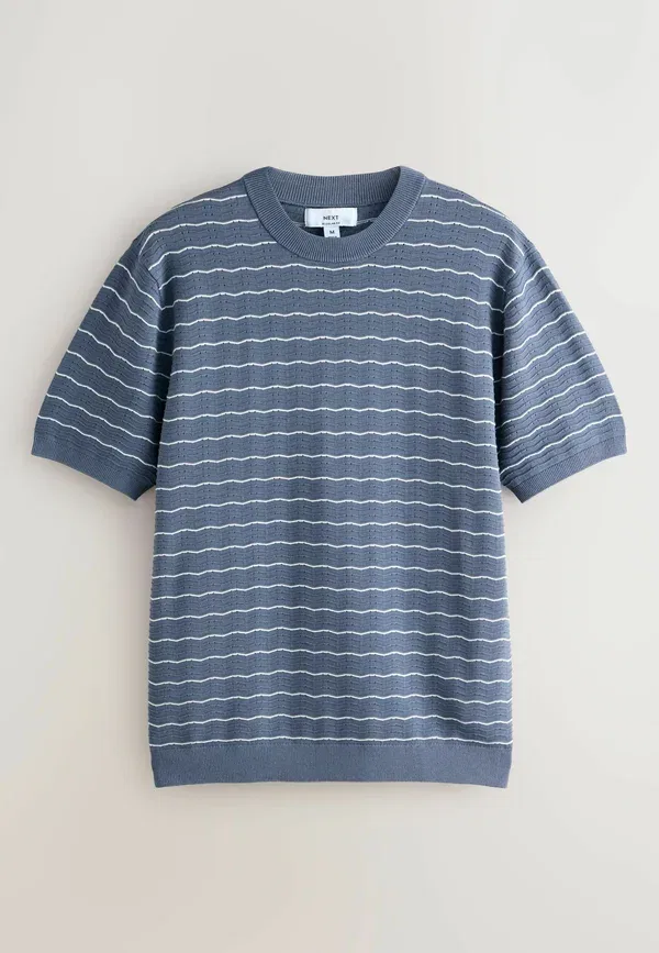Комплект из 2 брюк текстурированные Regular fit Next blue grey, синий/серый — фото 2