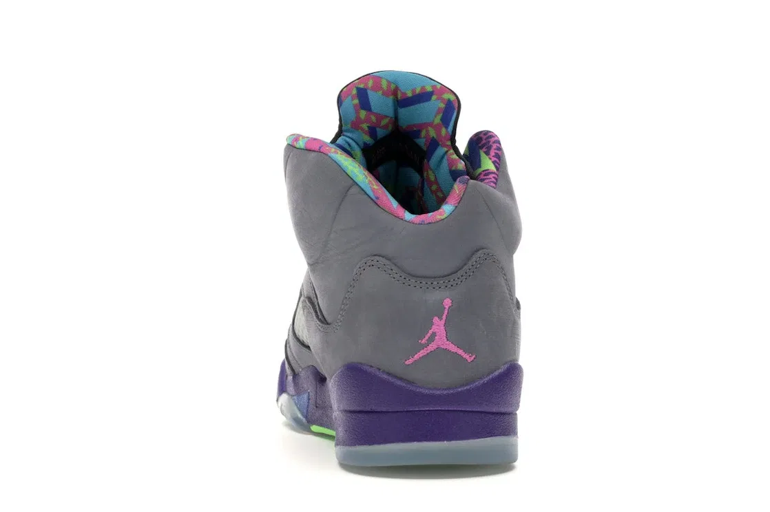 Детские кроссовки Lifestyle Jordan 5 Retro Jordan, Cool Grey/Club Pink-Court Purple-Game Royal — фото 4