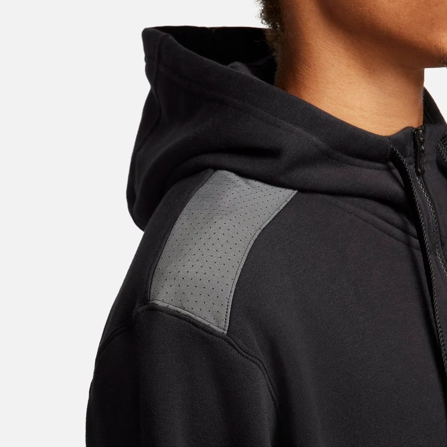 Мужской свитшот с капюшоном и длинным рукавом Sportswear Fleece Fz Nike, Черный — фото 2