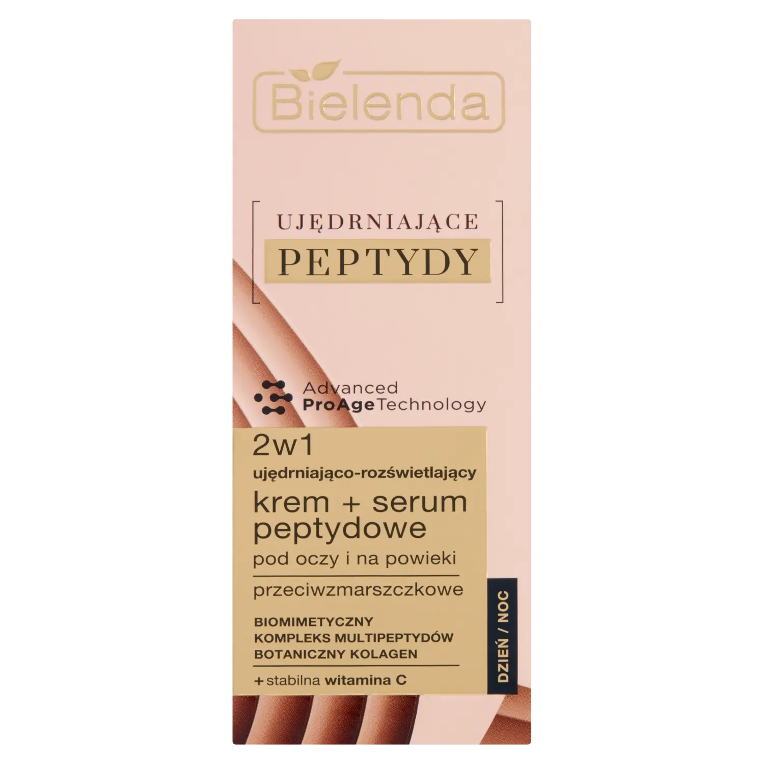 Bielenda Ujędrniające Peptydy укрепляющий и осветляющий крем для лица + пептидная сыворотка, 15 мл — фото 2