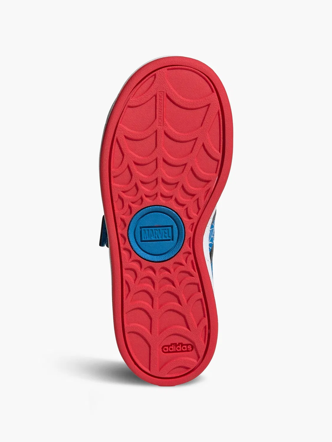 Детские кроссовки на липучках с пауком Adidas, черный — фото 3
