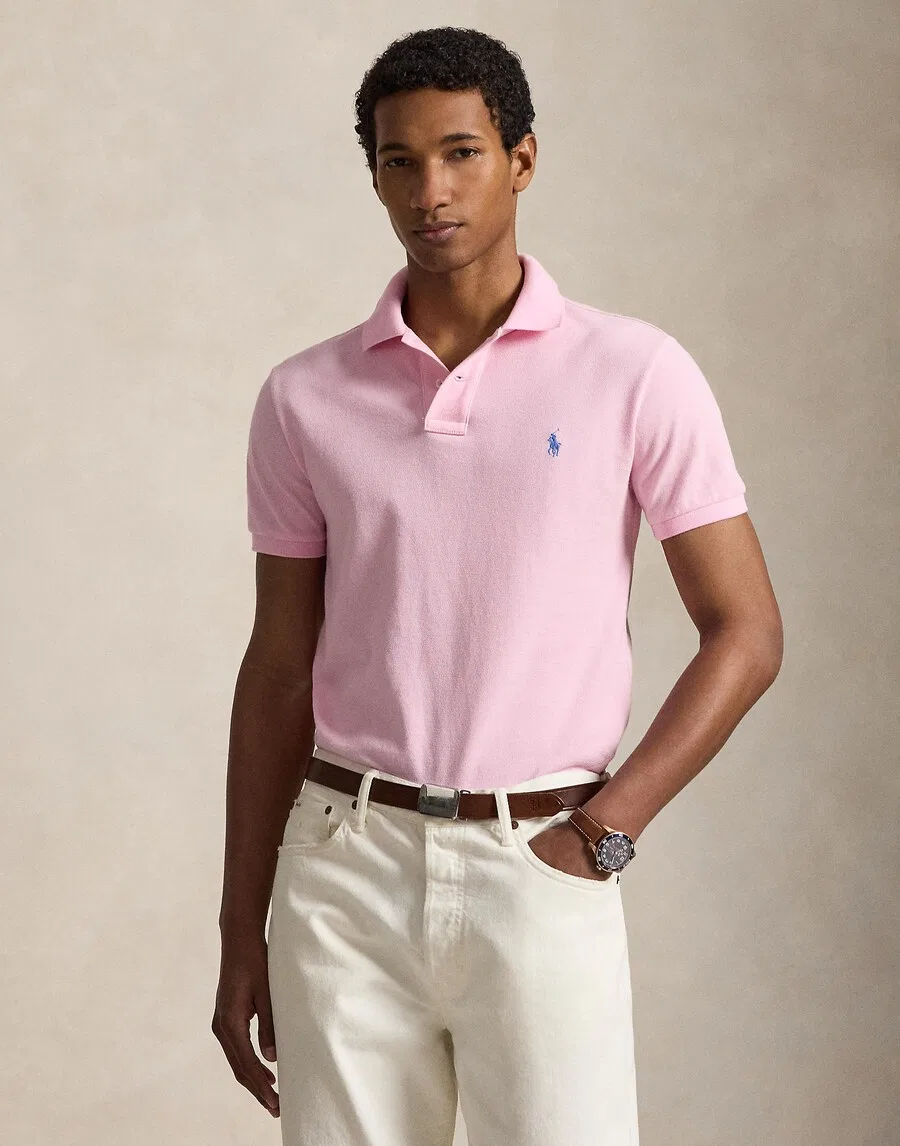 Рубашка Polo Ralph Lauren светло-розового цвета — фото 3
