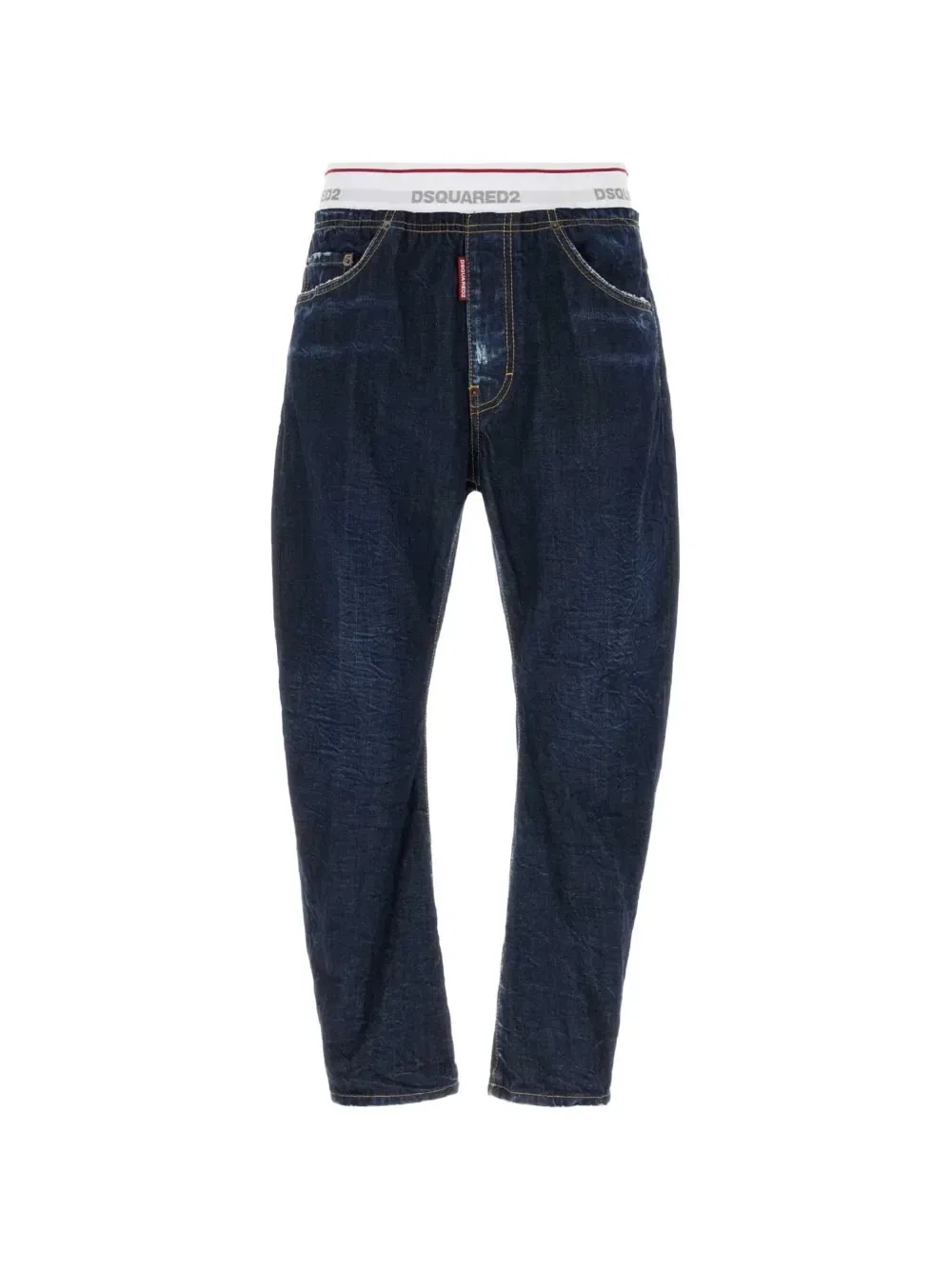Джинсы Bro Jean с эффектом потертости Dsquared2, синий