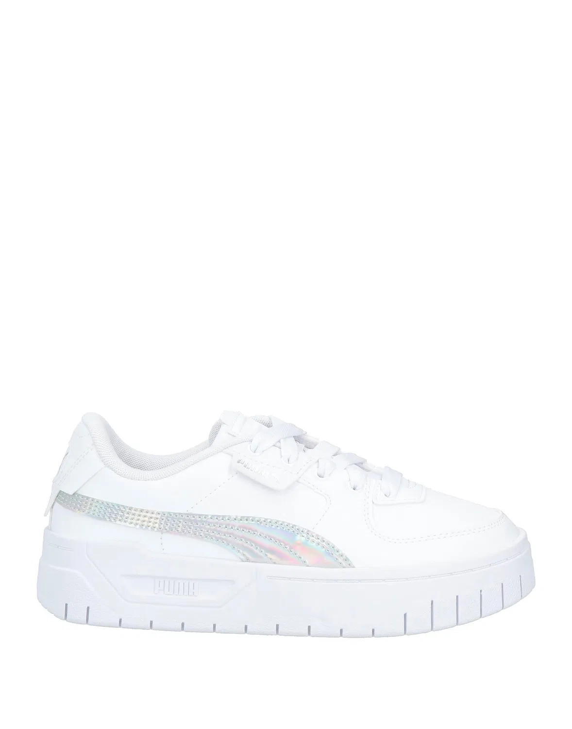 Детские кроссовки для девочек на платформе Cali Dream Iridescent Jr Puma, белый