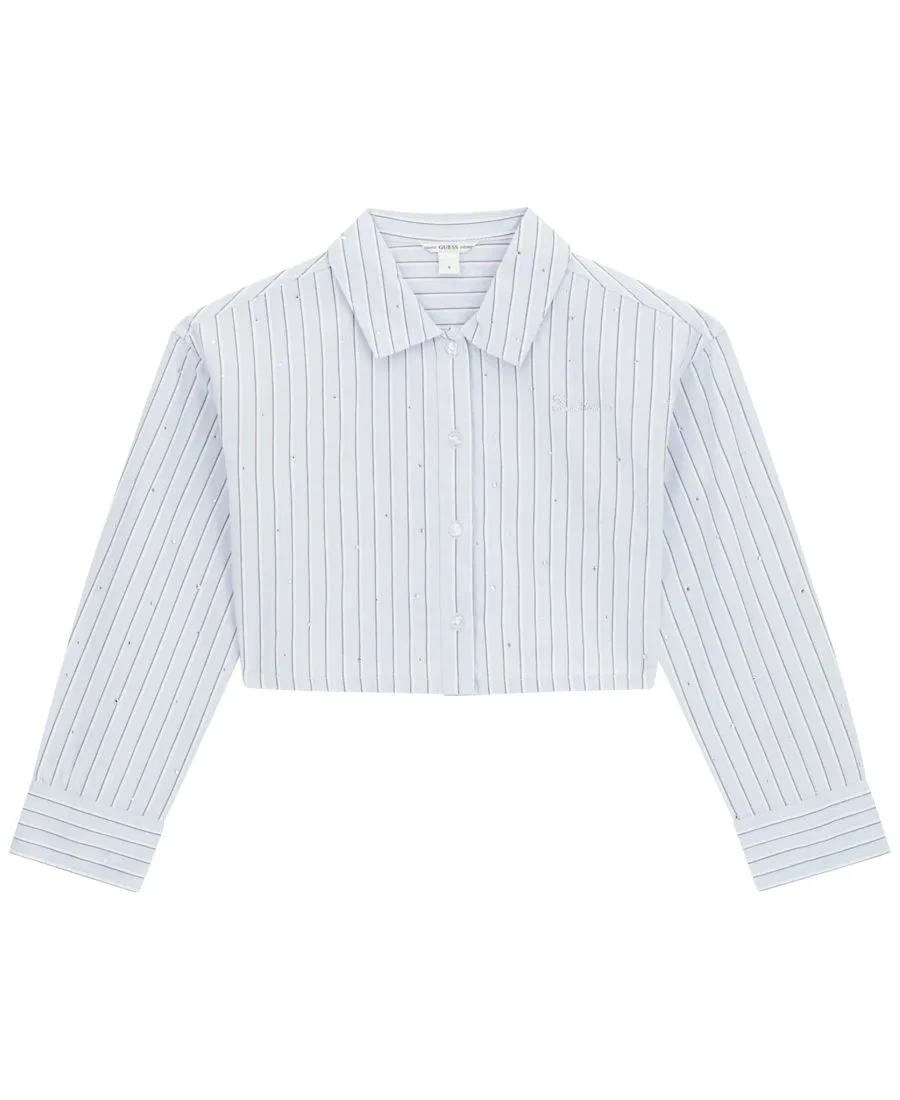 Рубашка с длинным рукавом с блестками GUESS, Blue