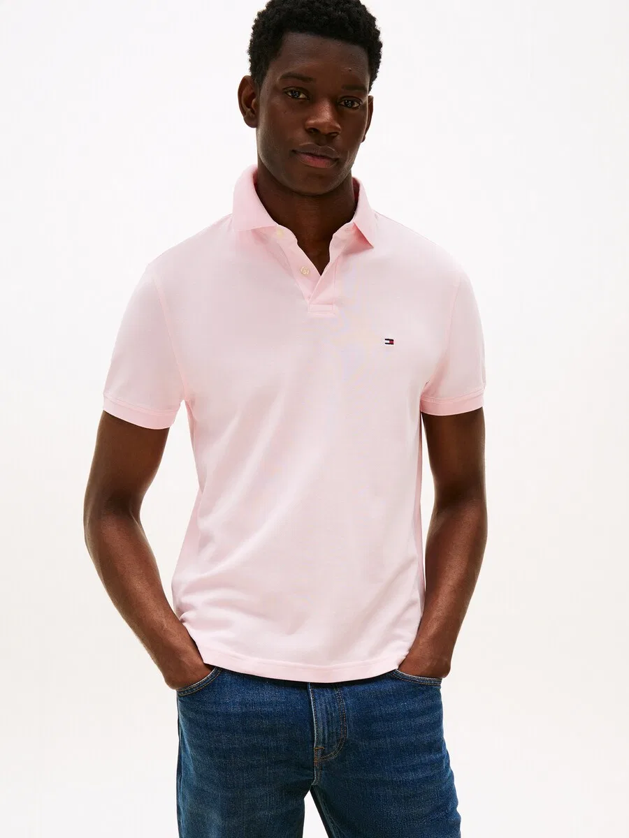 Рубашка TOMMY HILFIGER 'CORE 1985 REGULAR POLO' пастельно-розового цвета — фото 2