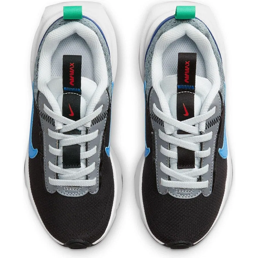 Детские спортивные кроссовки с воздушной подошвой Air Max Intrlk Lite Nike, Серо-черный — фото 4